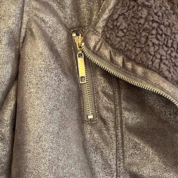 Faux Shearling Moto jacket - Picture 5 of 9